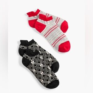 NWT T By Talbots 2-Pack Alpine Ankle Socks